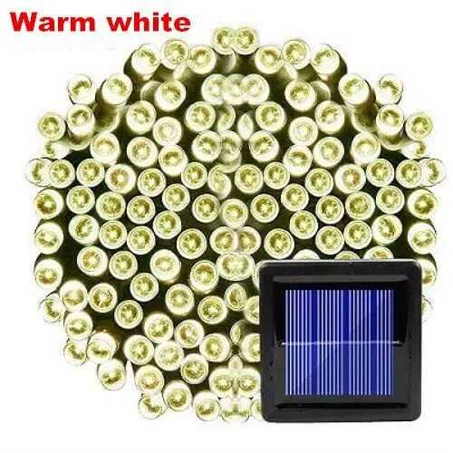 200 Luces LED Navideñas Con Panel Solar Con 50% OFF por Black Friday - Gratis Serúm de Ácido Hialurónico Gold