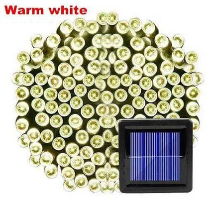 200 Luces LED Navideñas Con Panel Solar Con 50% OFF por Black Friday - Gratis Serúm de Ácido Hialurónico Gold