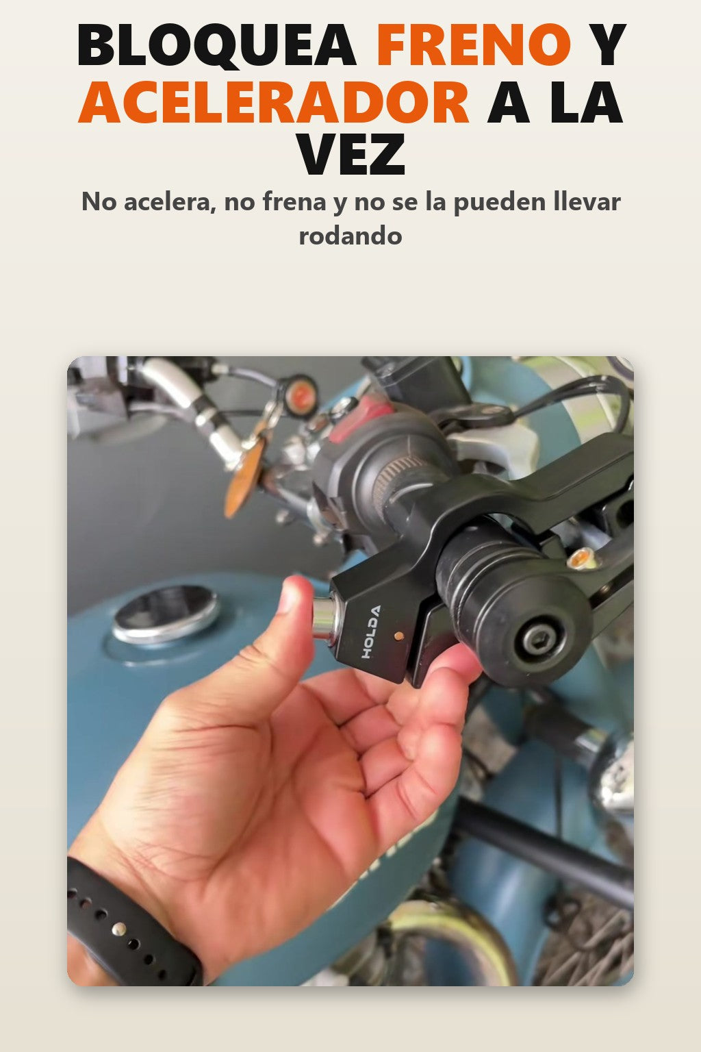 Bloquea freno y acelerador a la vez