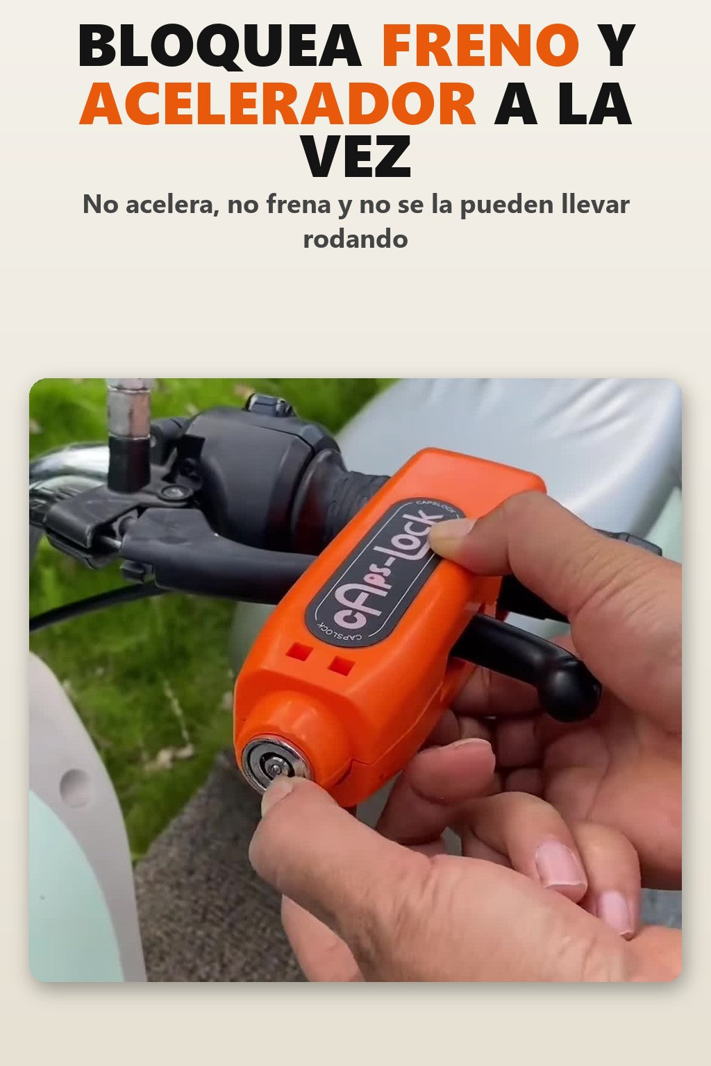 Bloquea freno y acelerador a la vez