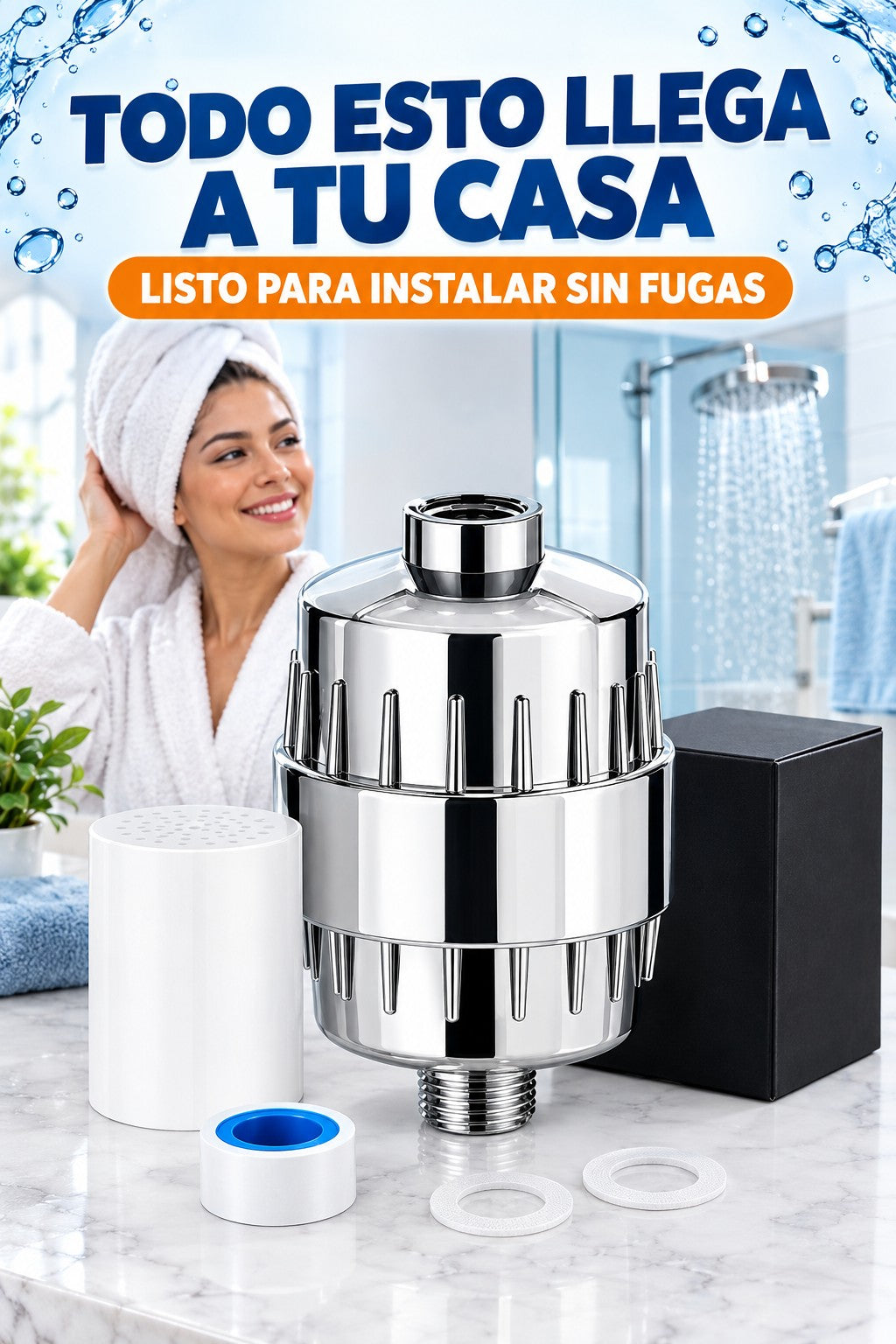 Todo lo que llega a tu casa, listo para instalar sin fugas