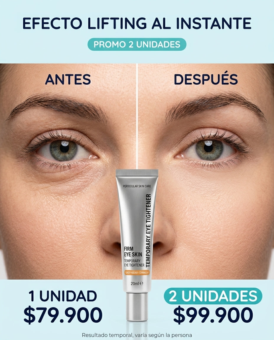 Tensor de Ojos Instantaneo - Efecto Lifting para Bolsas y Arrugas