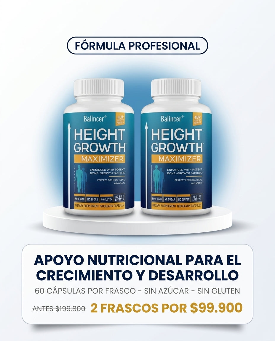 Height Grow Maximizer - Apoyo Nutricional para el Crecimiento y Desarrollo