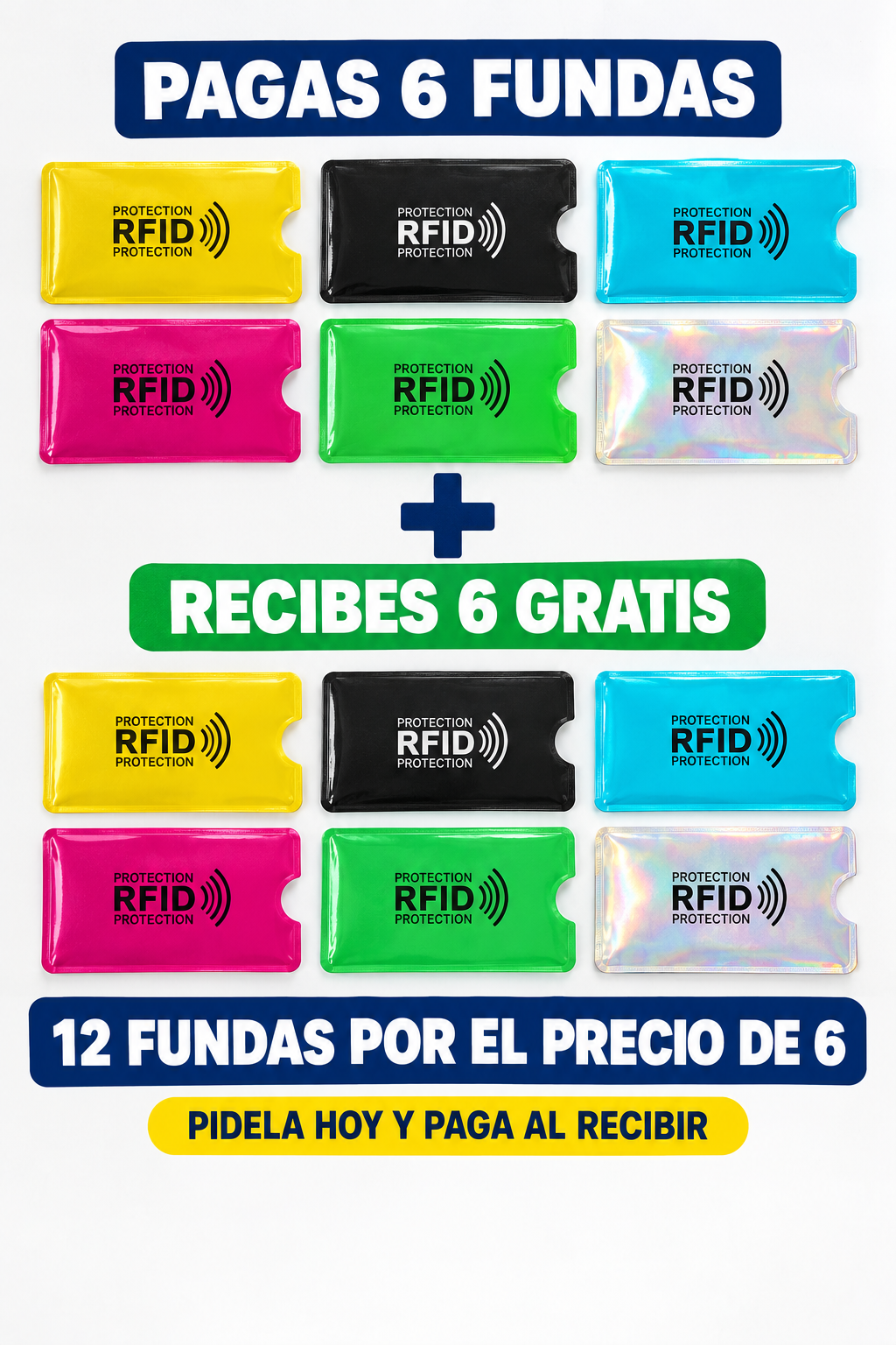 Pagas 6 fundas y recibes 12